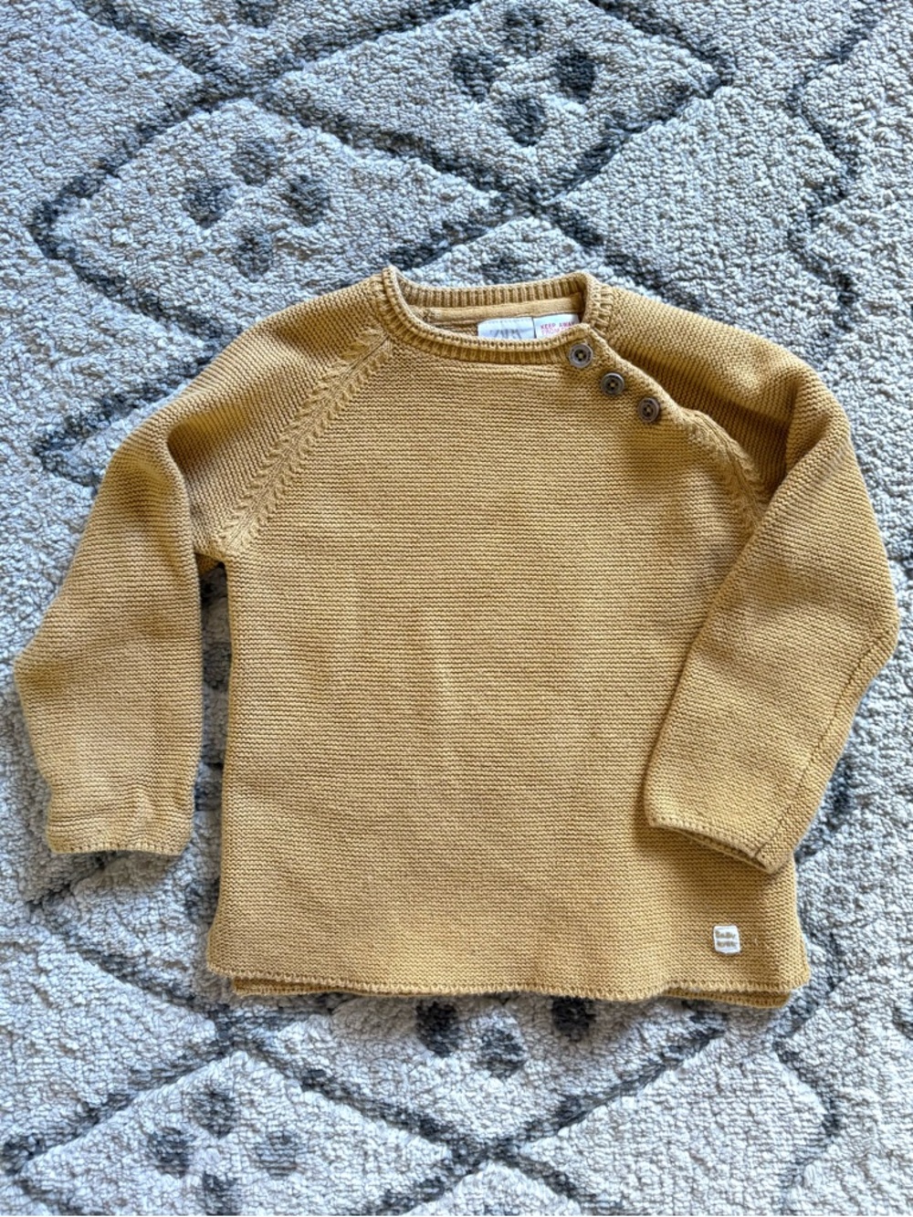 Zara mustard color knit sweater